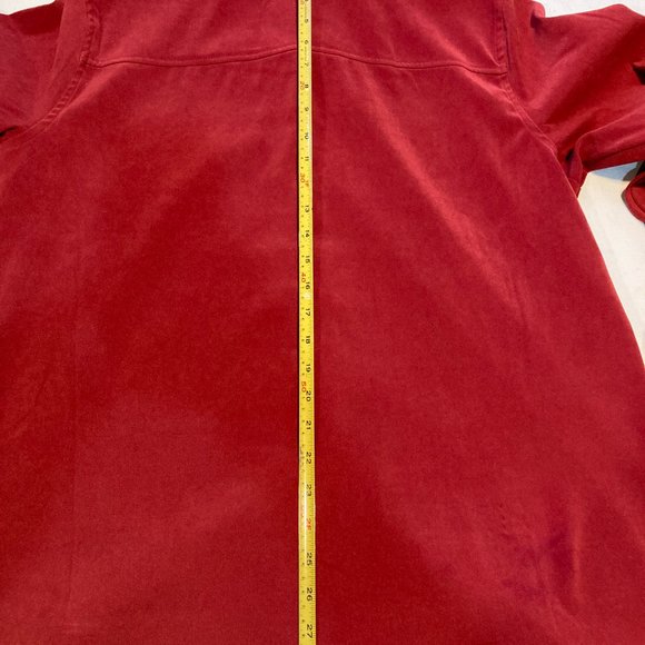 DENIM & CO SHACKET TIERRA COTTA LONG SLEEVE BUTTON UP SHIRT/ JACKET SIZE LARGE - Picture 3 of 8